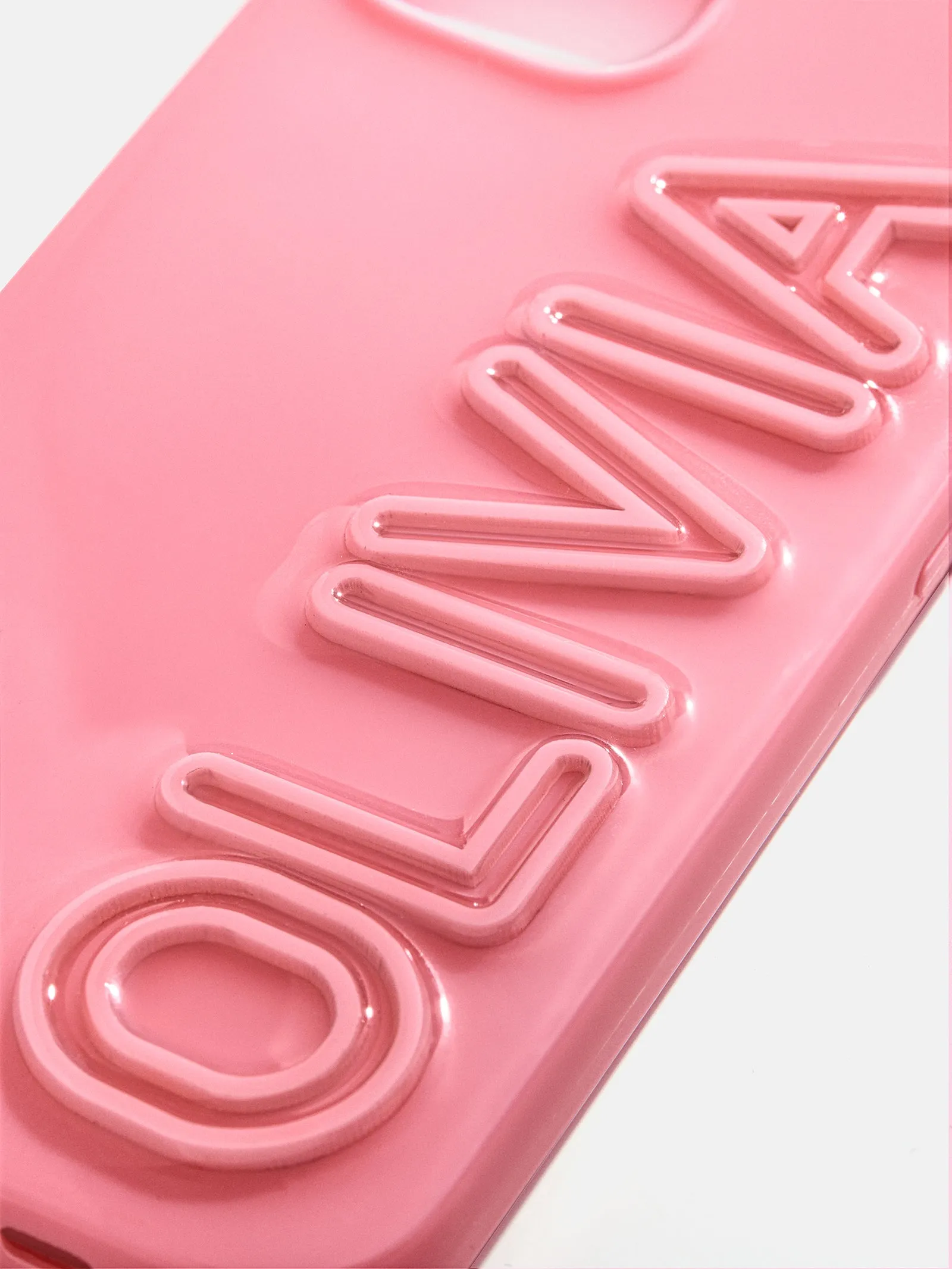 Fine Line Custom iPhone Case - Pink/Pink sold by BaubleBar product image thumbnail 2