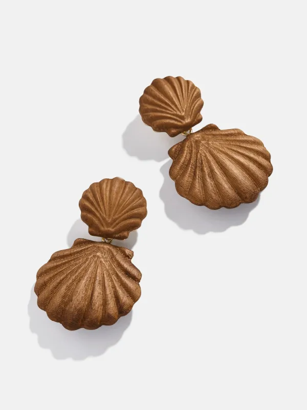 Out of This Shell Earrings - Brown sold by BaubleBar