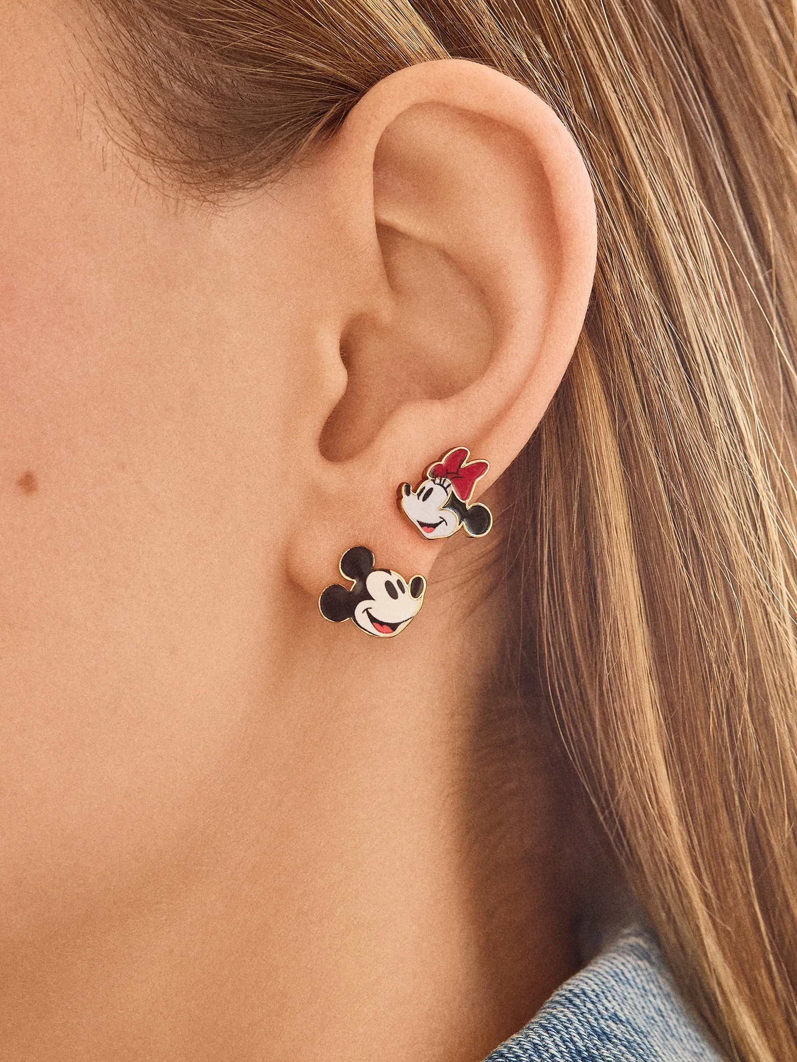 Mickey Mouse & Minnie Mouse Classic Earring Set - Red/White sold by BaubleBar product image thumbnail 2