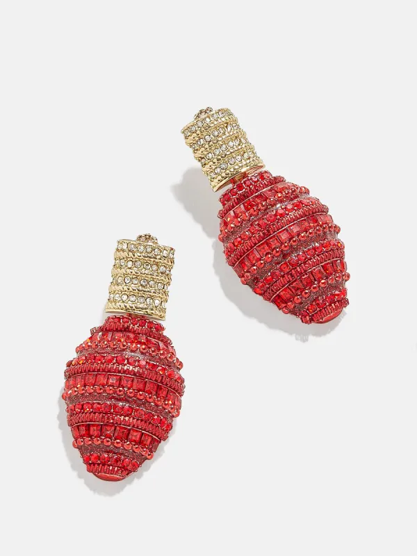 Bright Bulb Earrings  - Red sold by BaubleBar