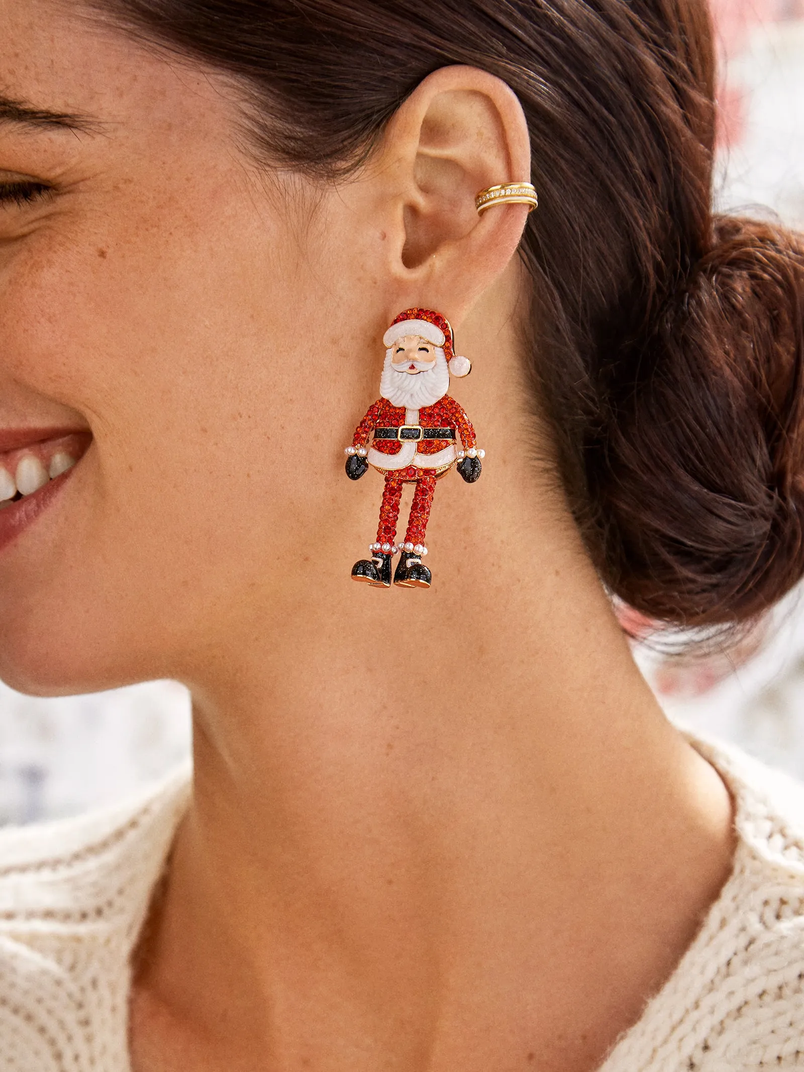 Santa Claus Is Coming To Town Earrings - Santa Earrings sold by BaubleBar product image thumbnail 2
