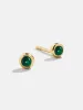 18K Gold Birthstone Stud Earrings - Emerald sold by BaubleBar