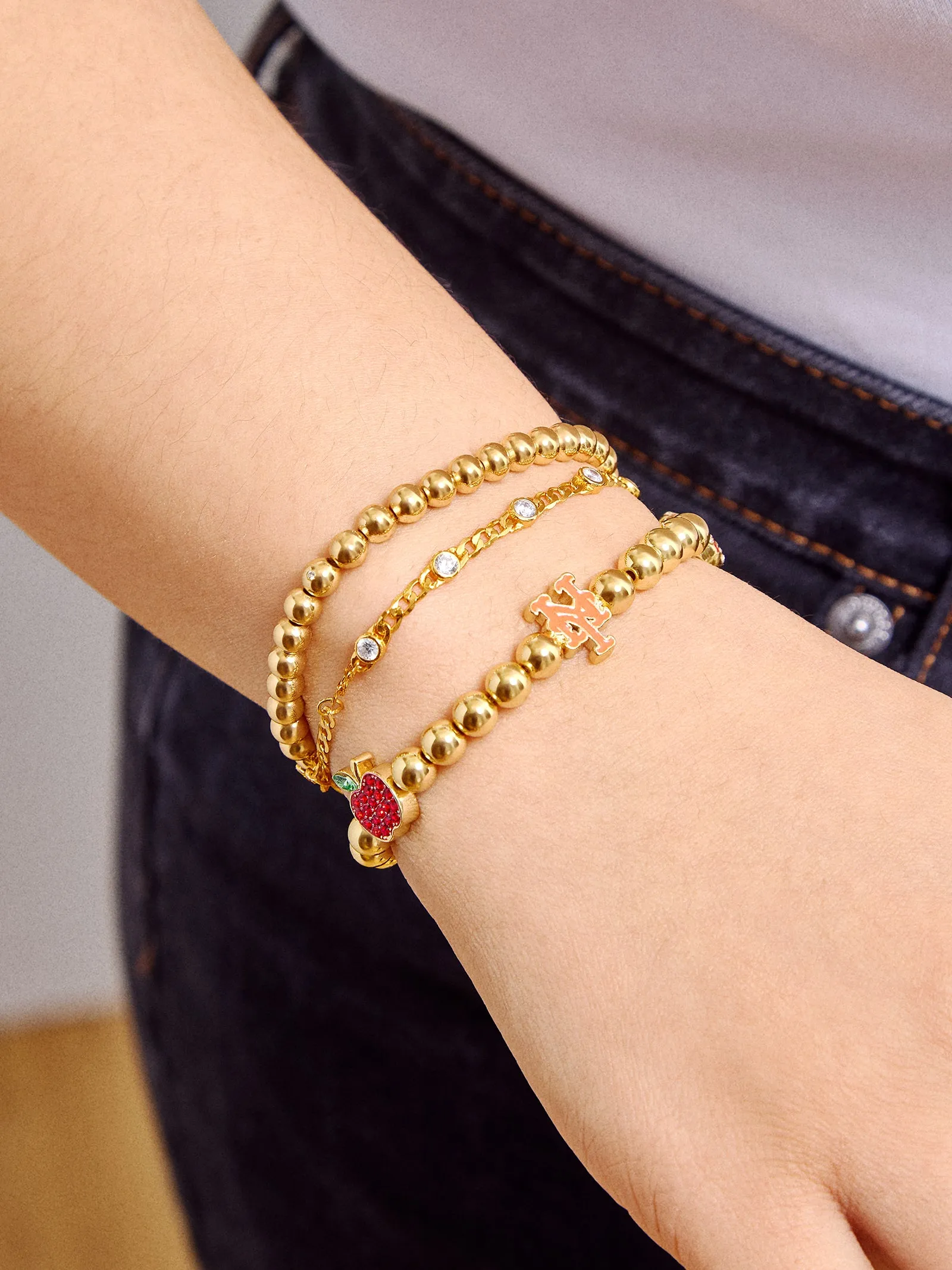 MLB Pisa Charm Bracelet - New York Mets sold by BaubleBar product image thumbnail 2