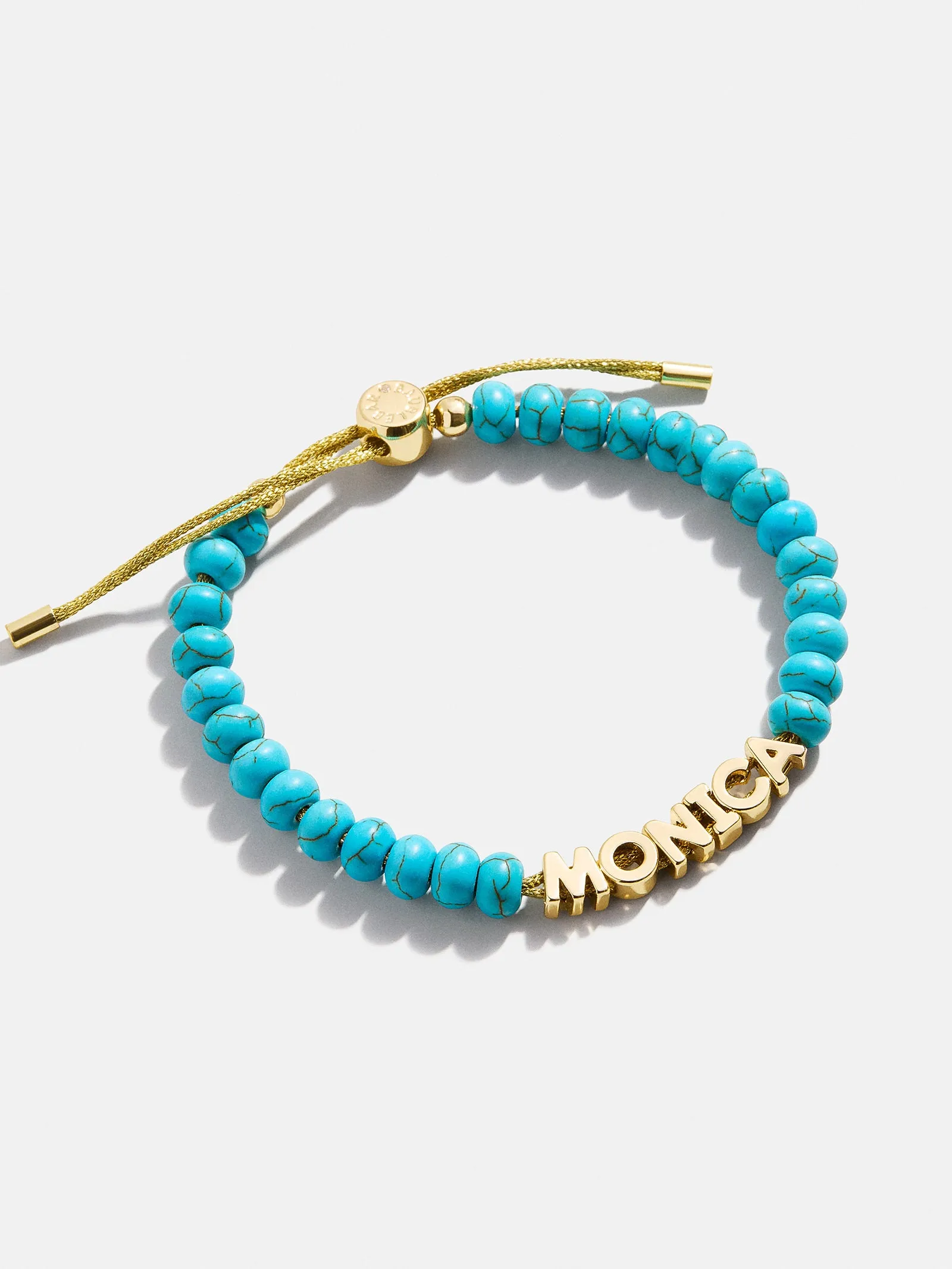 Turquoise Custom Nameplate Bracelet - Gold/Turquoise sold by BaubleBar product image thumbnail 4