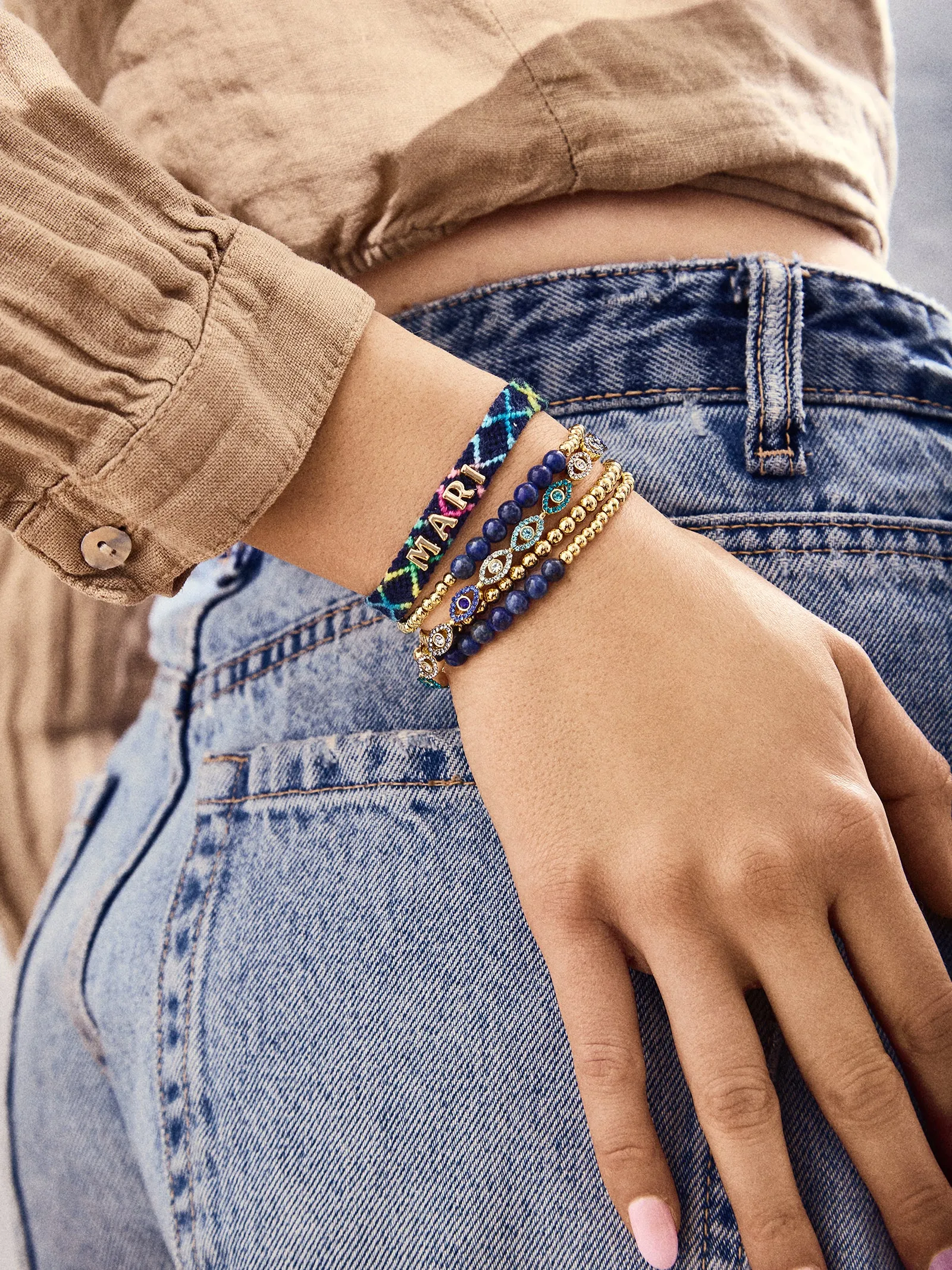 Angelica Semi-Precious Bracelet - Sodalite sold by BaubleBar product image thumbnail 2