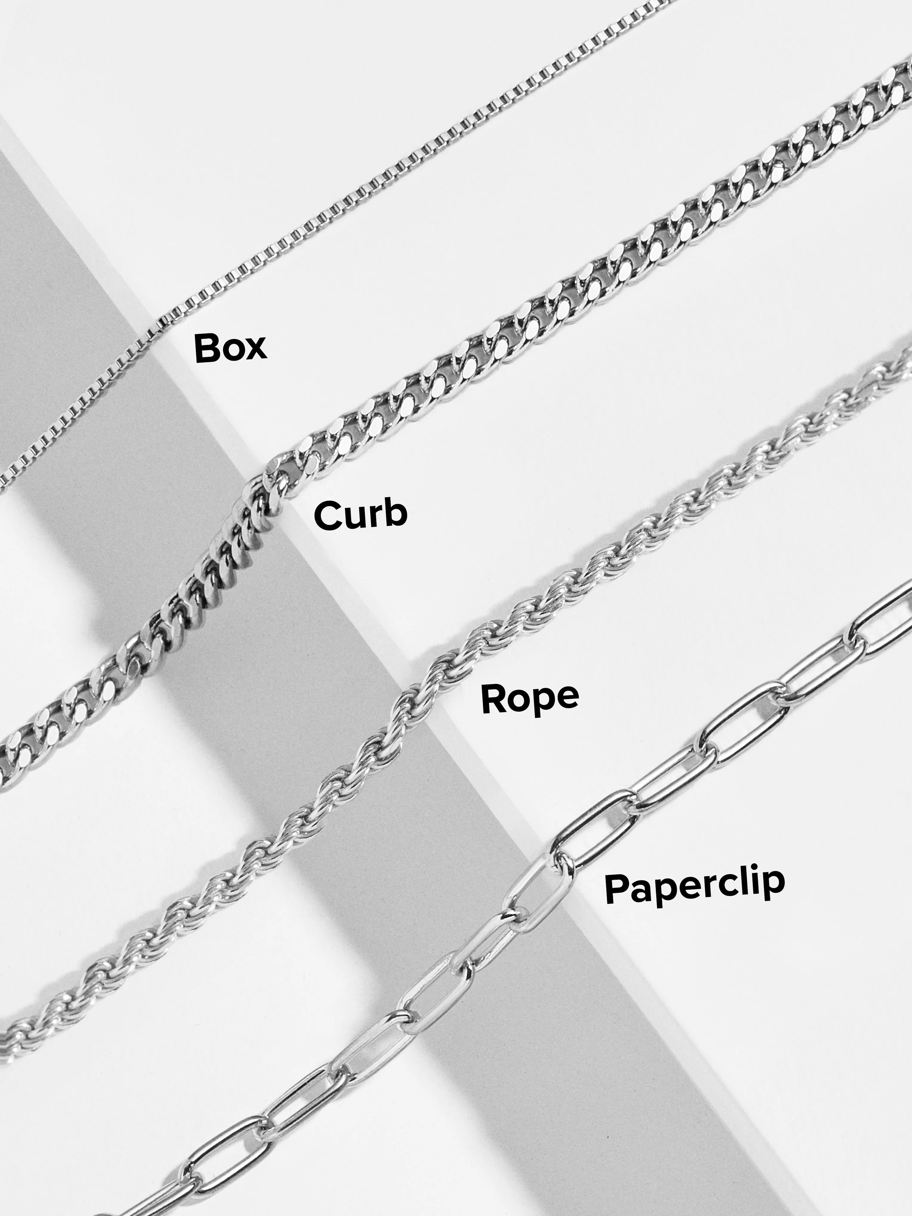 Sterling Silver Custom Nameplate Necklace - Silver sold by BaubleBar product image thumbnail 3