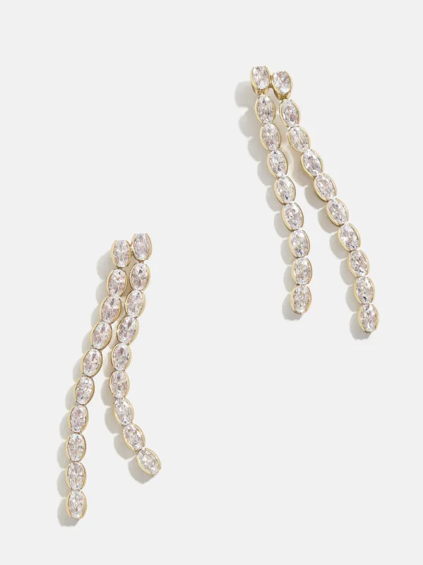 Ava Earrings - Gold/Pavé sold by BaubleBar