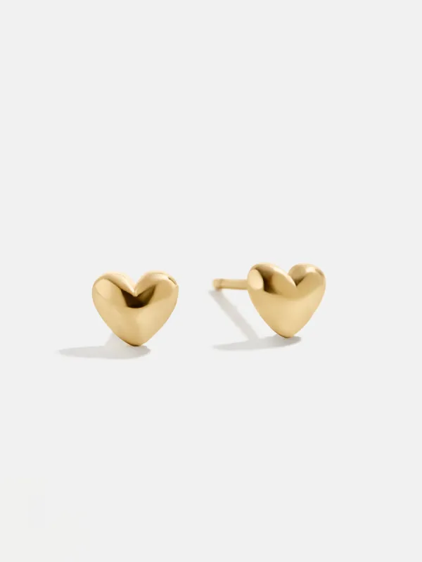 Adrianna 18K Gold Earrings - Heart sold by BaubleBar