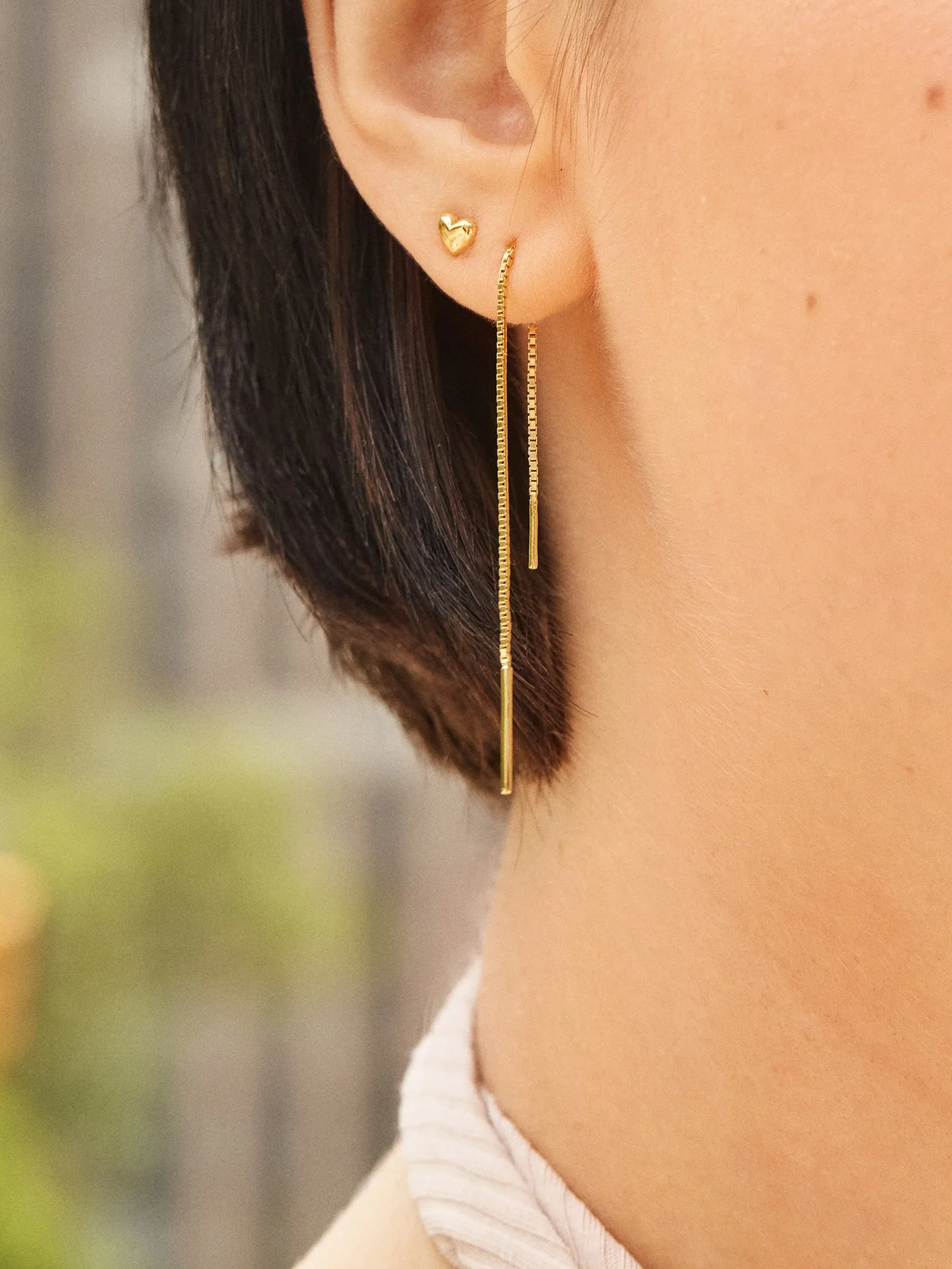 Adrianna 18K Gold Earrings - Heart sold by BaubleBar product image thumbnail 2