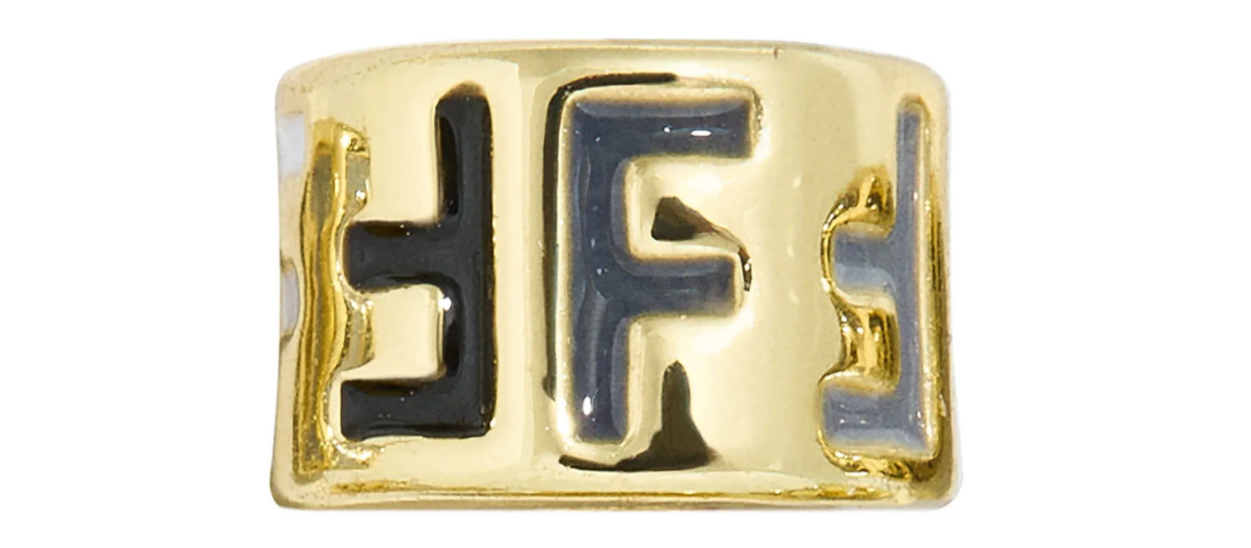 Neutral Initial 360 Spinner Charm - F sold by BaubleBar