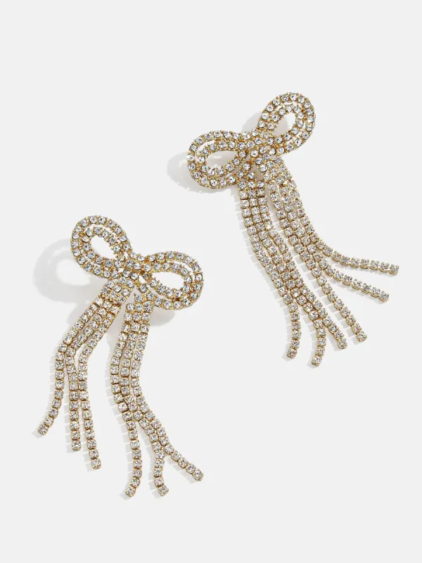 Nicci Earrings - Gold/Pavé made by BaubleBar