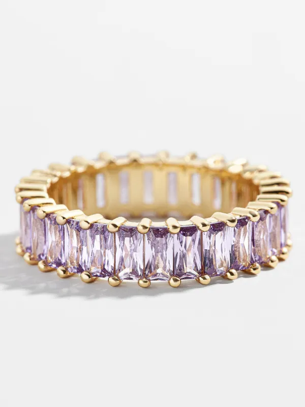 Mini Alidia Cubic Zirconia Ring - Lavender sold by BaubleBar