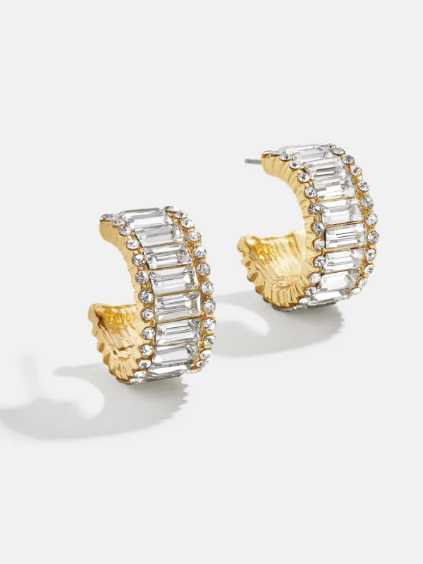 Noa Earrings - Gold/Pavé sold by BaubleBar