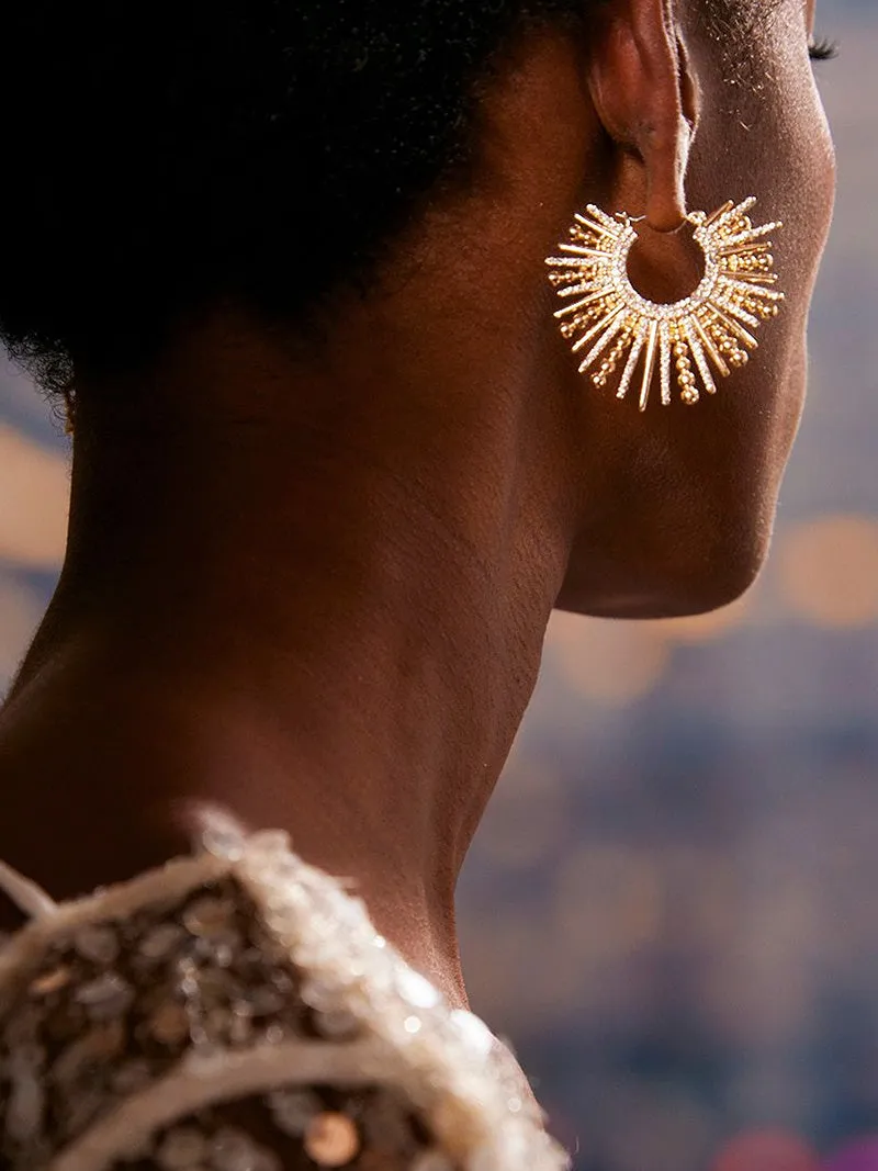 Jaskamal Earrings - Gold sold by BaubleBar product image thumbnail 4
