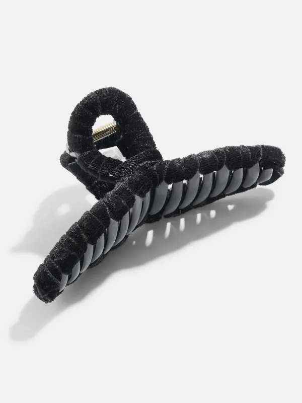 Velvet Wrapped Thin Claw Clip - Black sold by BaubleBar