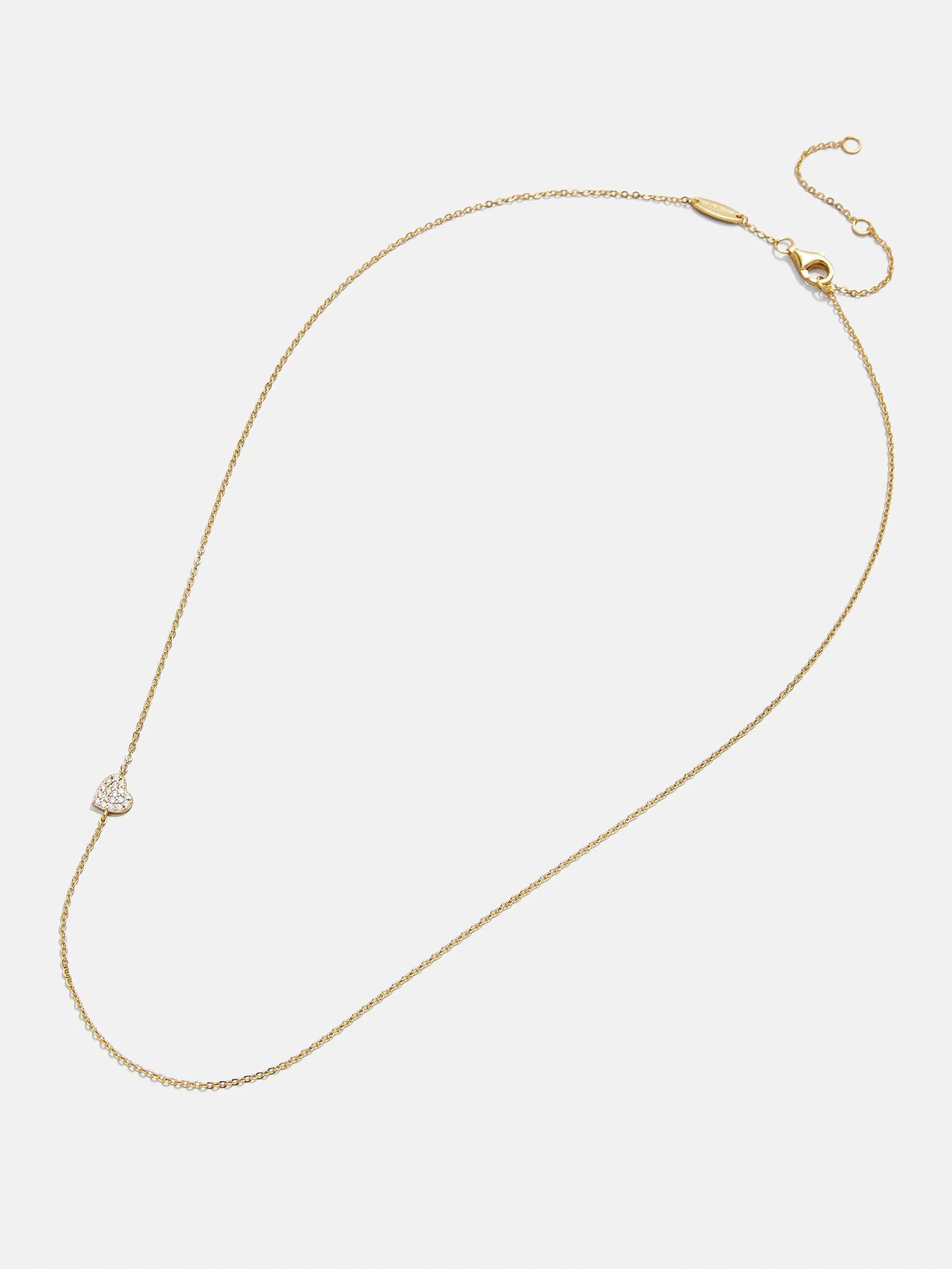 18K Gold Asymmetrical Heart Necklace - Heart sold by BaubleBar product image thumbnail 3