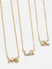 18K Gold Vermeil Double Initial Birthstone Custom Necklace - Crystal sold by BaubleBar