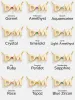 18K Gold Vermeil Double Initial Birthstone Custom Necklace - Crystal sold by BaubleBar