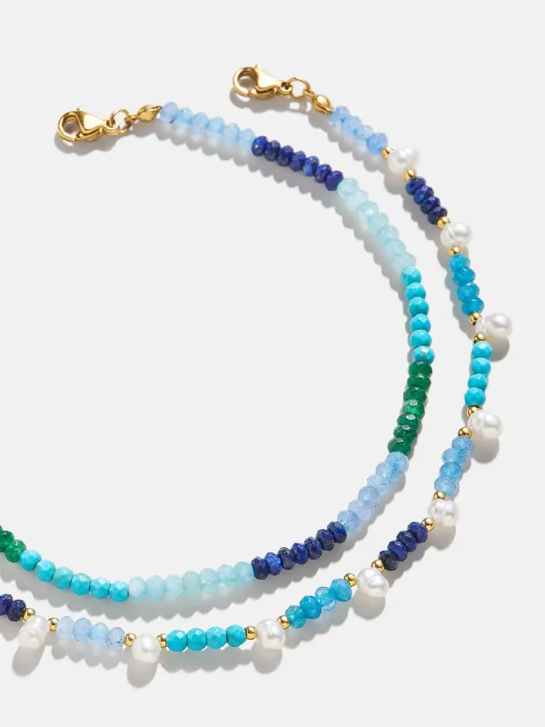 Darcy Anklet Set - Blue sold by BaubleBar