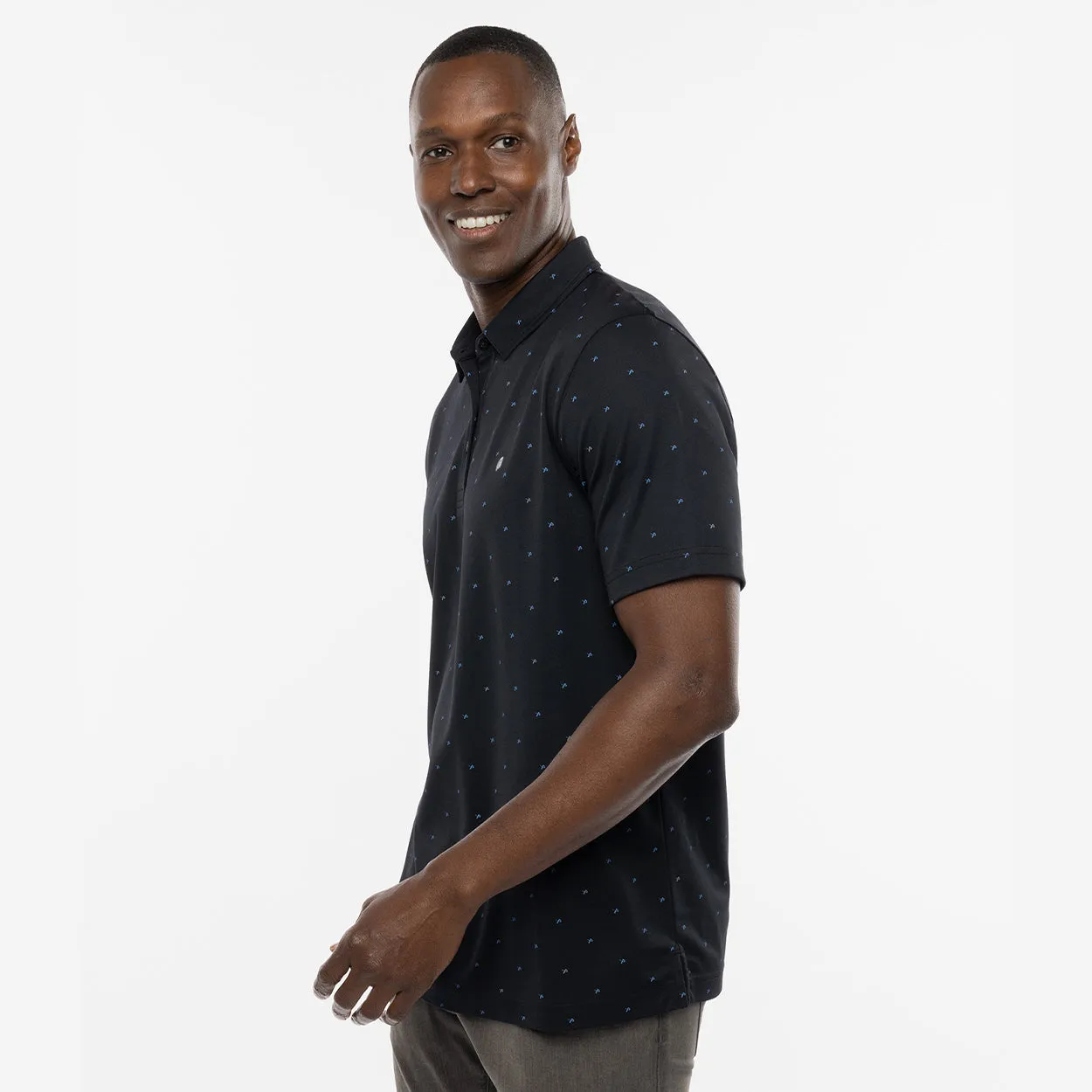 BAUER // TRAVIS MATHEW ON THE SCREWS POLO BLACK sold by Bauer product image thumbnail 2