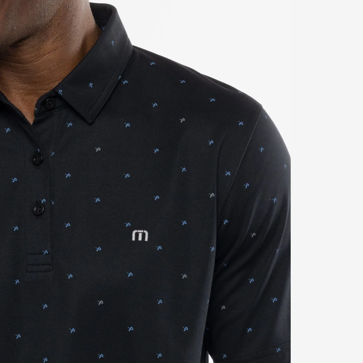 BAUER // TRAVIS MATHEW ON THE SCREWS POLO BLACK sold by Bauer product image thumbnail 4