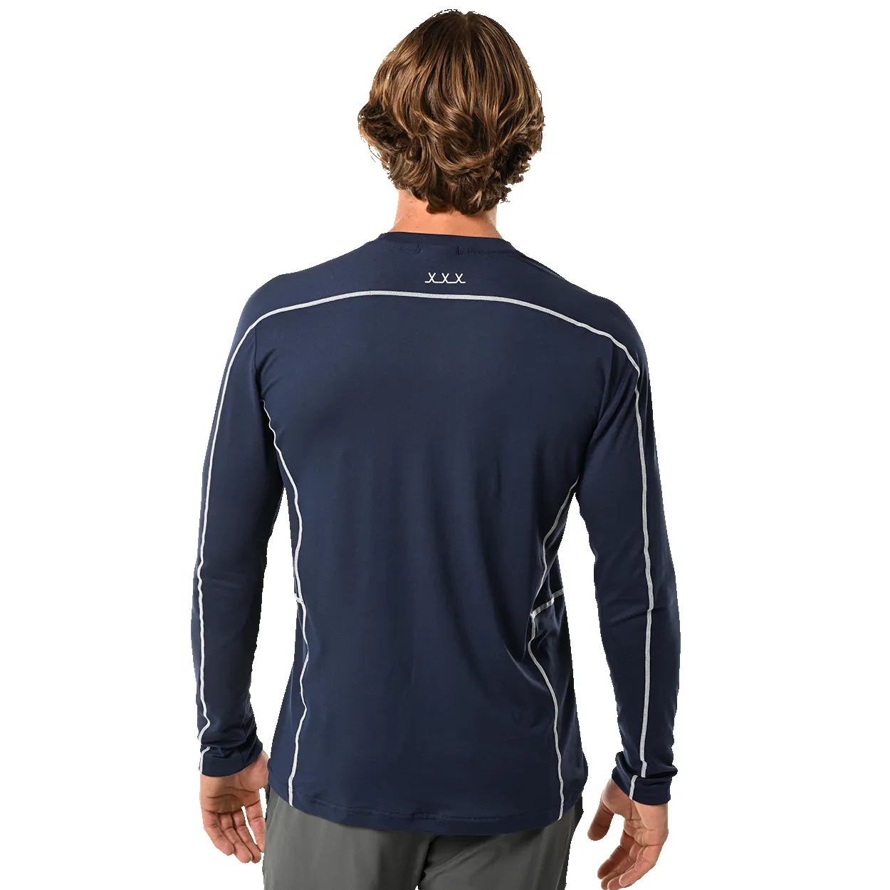 BAUER FLC LONGSLEEVE TRAINING SHIRT NAVY sold by Bauer product image thumbnail 3