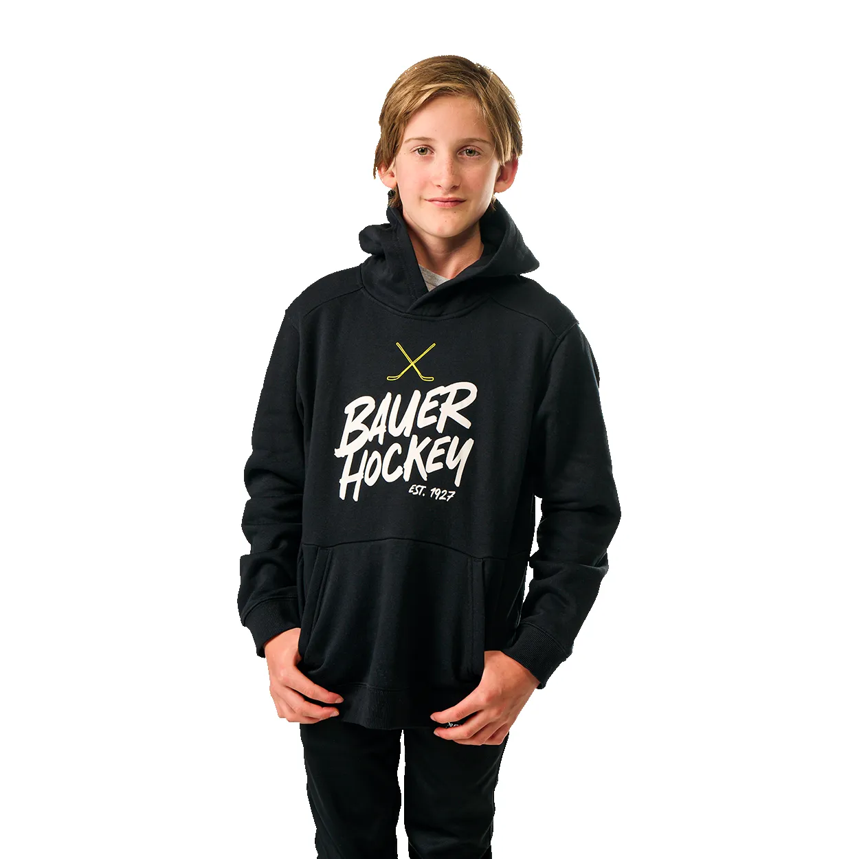 BAUER OVERNIGHT ULTIMATE HOODIE YOUTH BLACK sold by Bauer product image thumbnail 5