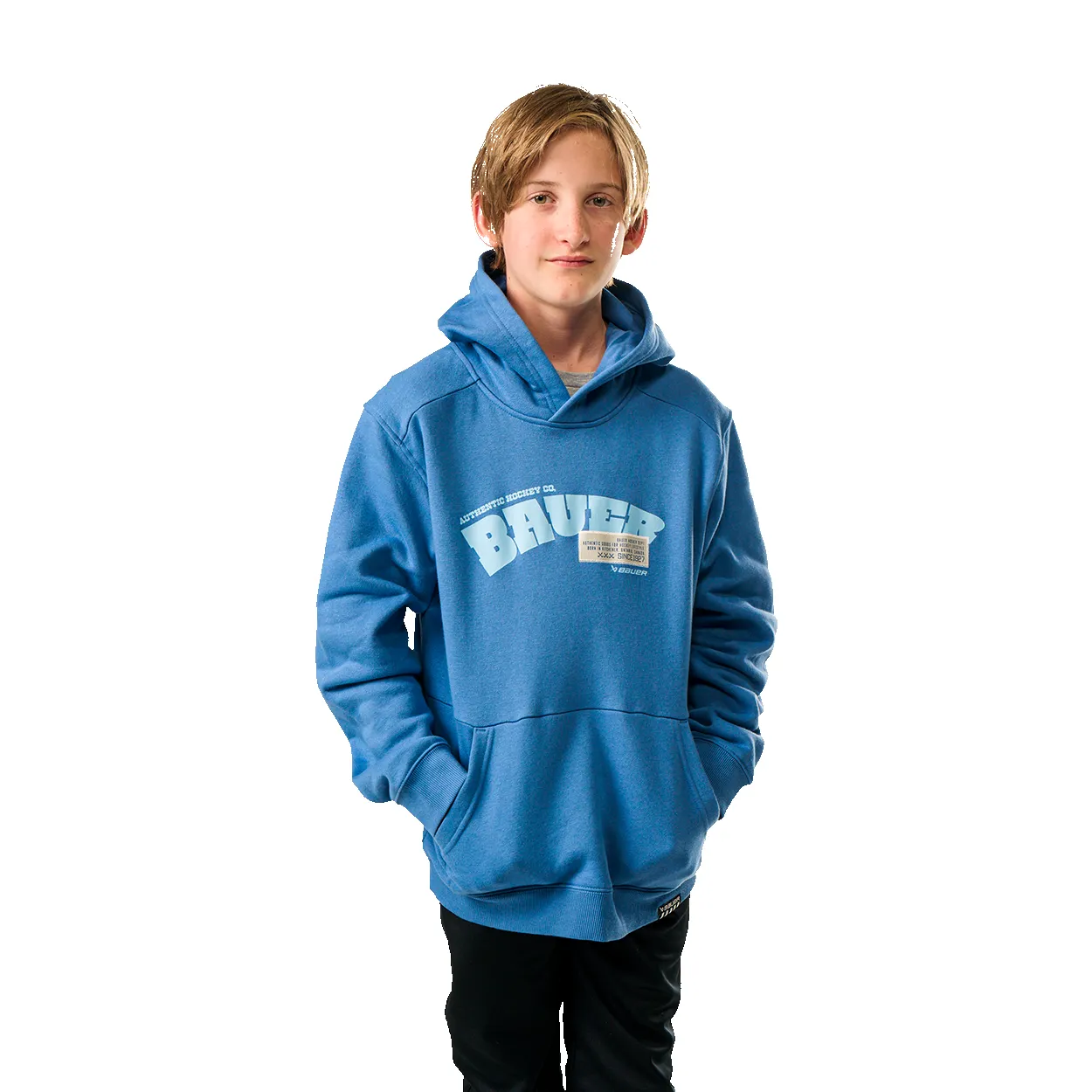 BAUER OVERNIGHT ULTIMATE HOODIE YOUTH BLUE sold by Bauer product image thumbnail 5