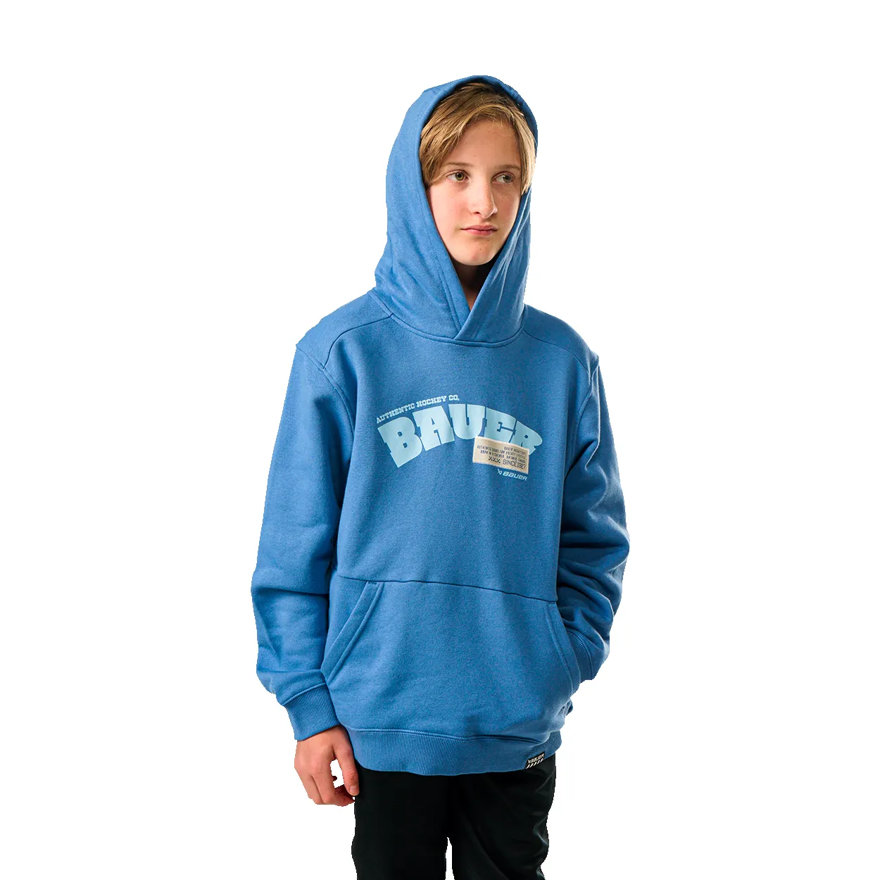 BAUER OVERNIGHT ULTIMATE HOODIE YOUTH BLUE sold by Bauer