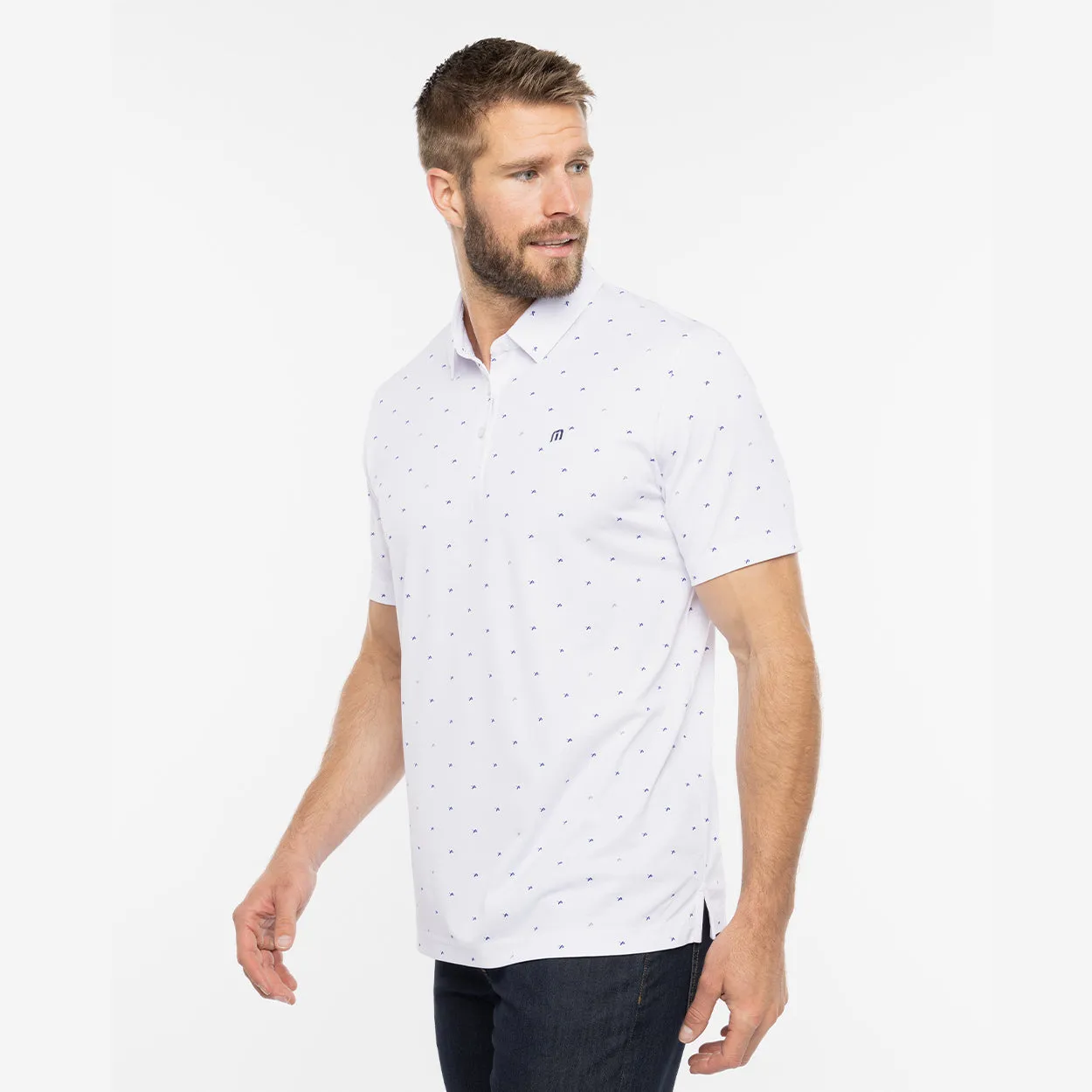 BAUER // TRAVIS MATHEW ON THE SCREWS POLO WHITE sold by Bauer product image thumbnail 2
