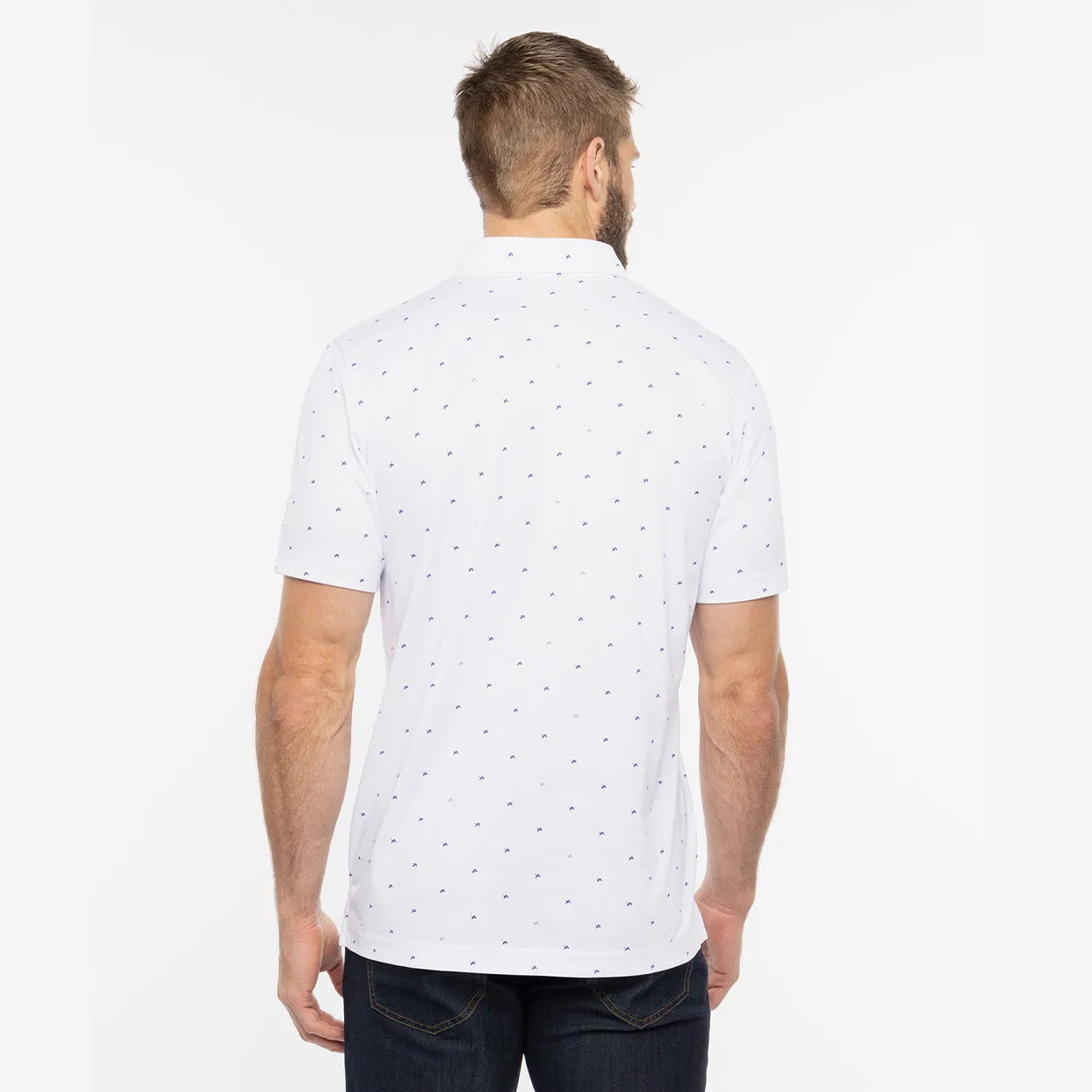 BAUER // TRAVIS MATHEW ON THE SCREWS POLO WHITE sold by Bauer product image thumbnail 3
