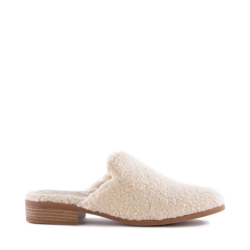 Look At Me Natural Shearling Mule sold by BC Footwear