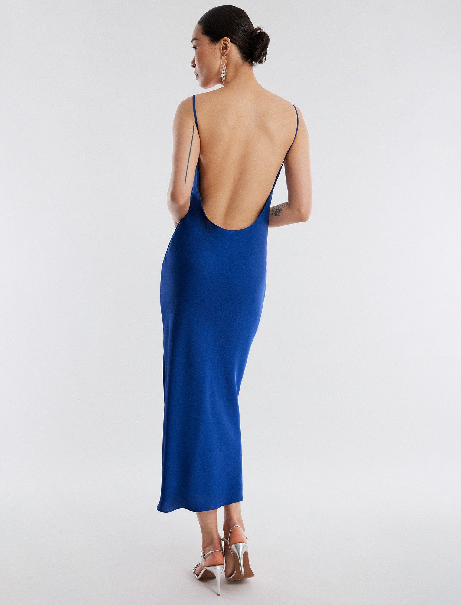 Bea Satin Midi Dress sold by BCBGMaxAzria product image thumbnail 4