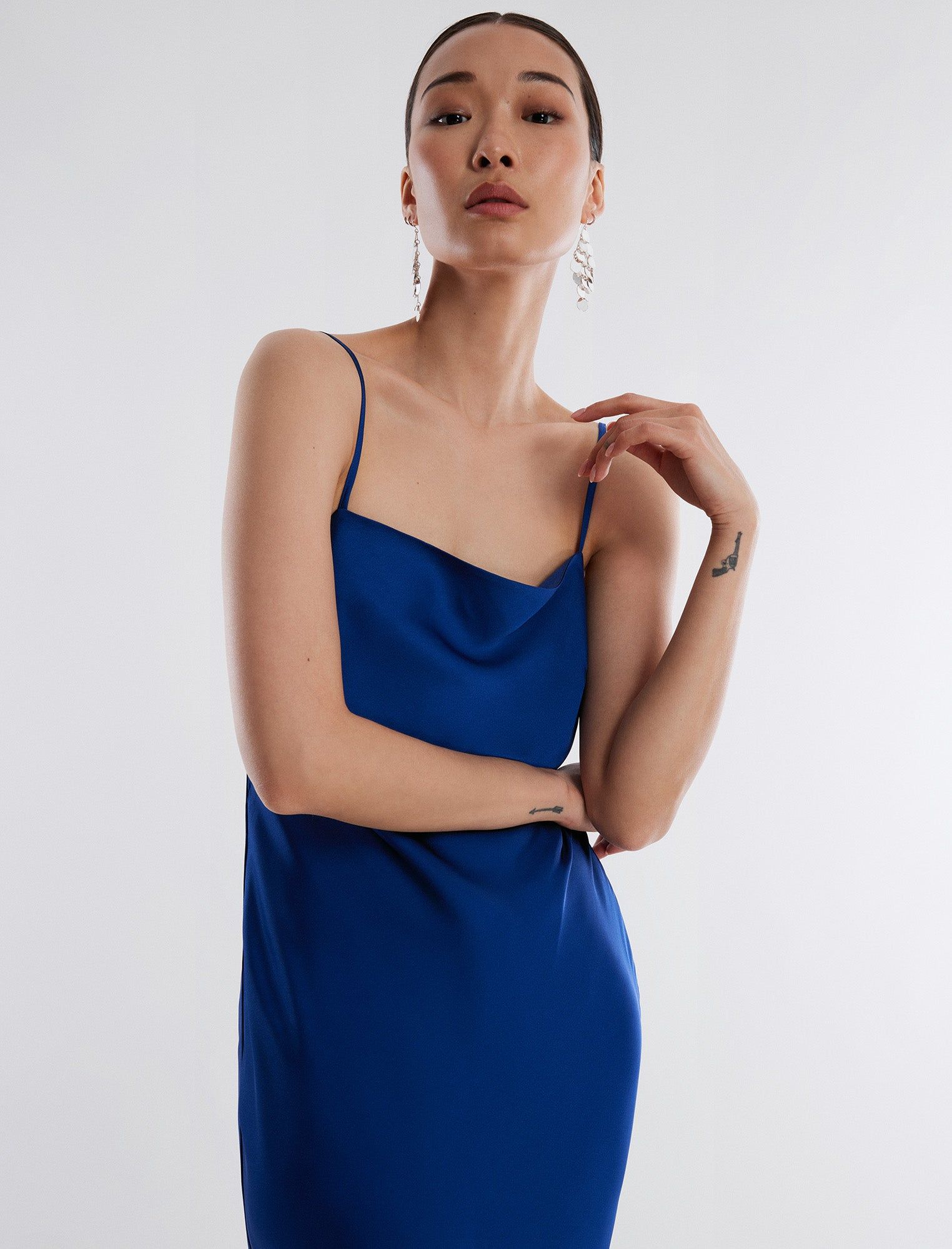 Bea Satin Midi Dress sold by BCBGMaxAzria product image thumbnail 5