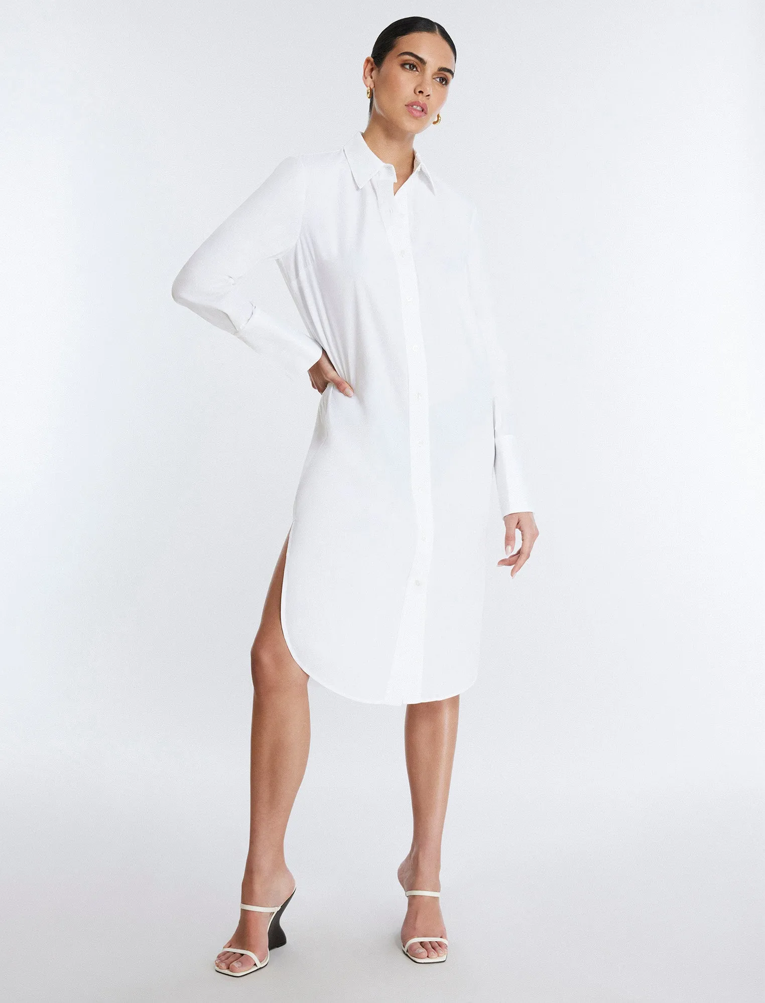 Cotton Poplin Shirt Dress sold by BCBGMaxAzria