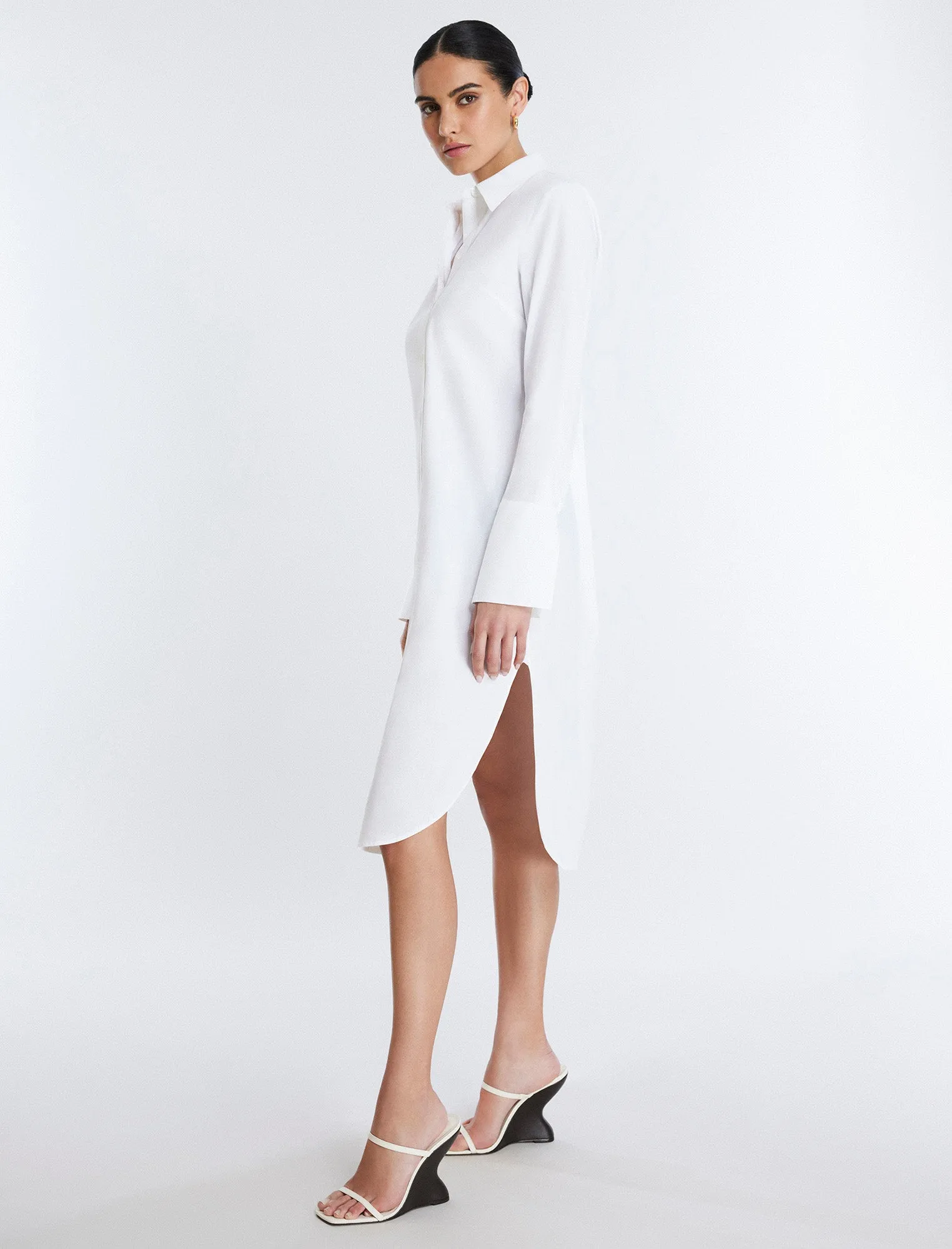 Cotton Poplin Shirt Dress sold by BCBGMaxAzria product image thumbnail 3