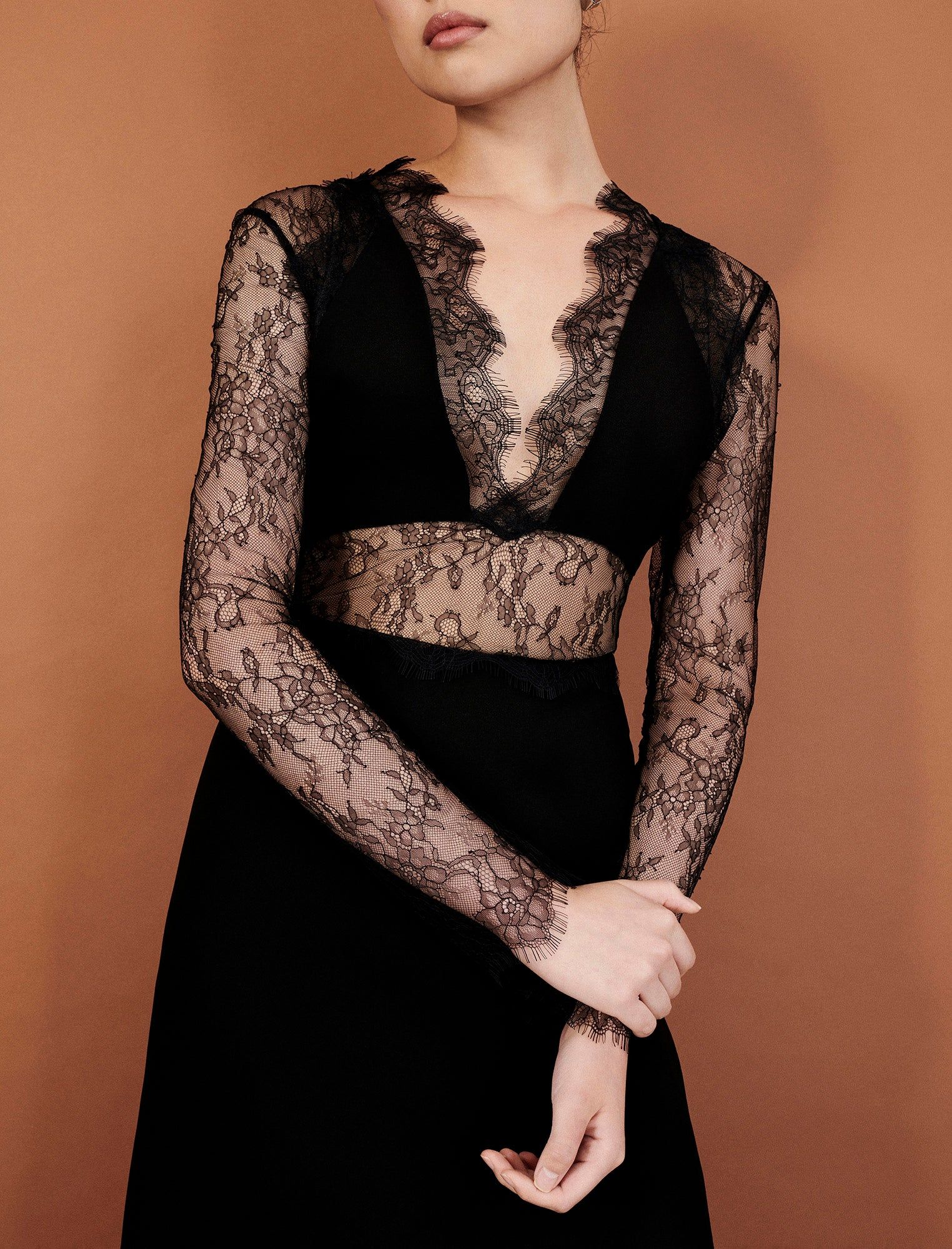 Rupert Lace Insert Gown sold by BCBGMaxAzria product image thumbnail 5