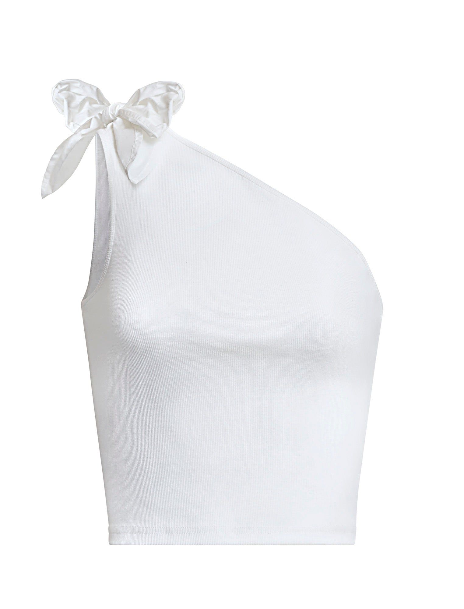 One Shoulder Tie Top sold by BCBGMaxAzria