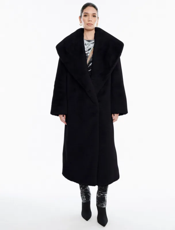 Faux Fur Long Coat sold by BCBGMaxAzria