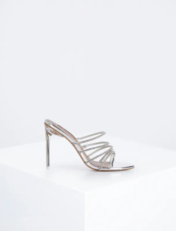 Dorthi Sparkle Sandal Heel sold by BCBGMaxAzria