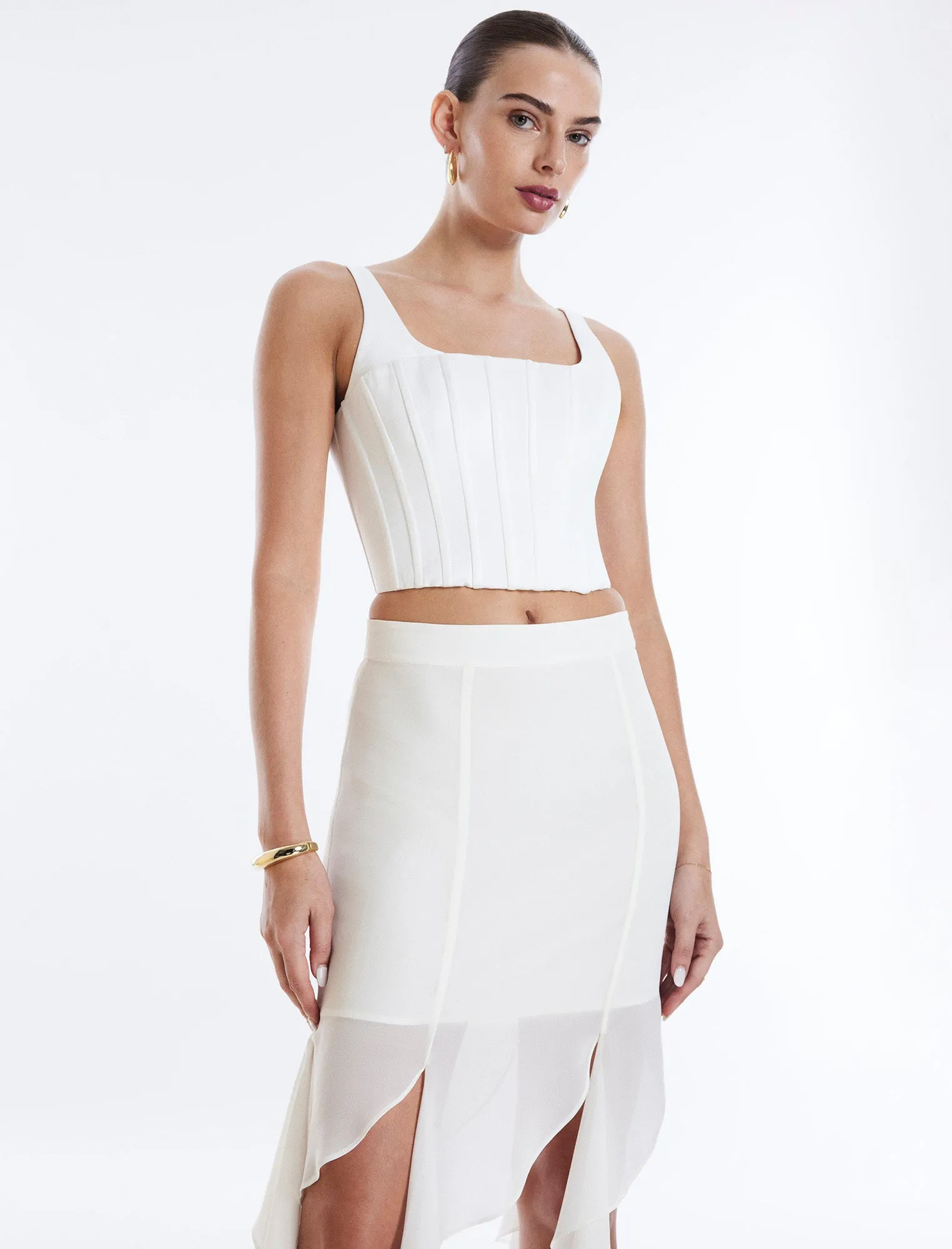 Sleeveless Corset Top sold by BCBGMaxAzria product image thumbnail 2