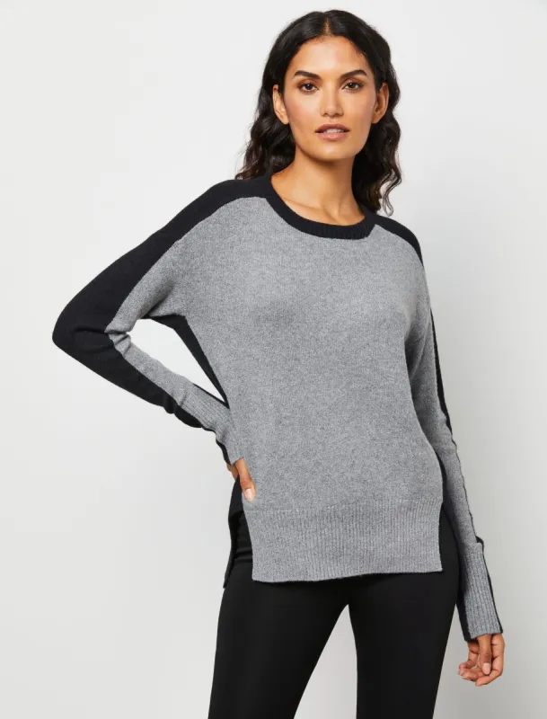Two-Tone Colorblock Sweater made by BCBGMaxAzria