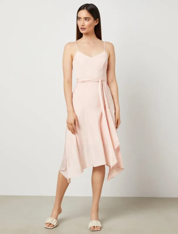 Belted Asymmetrical Dress sold by BCBGMaxAzria