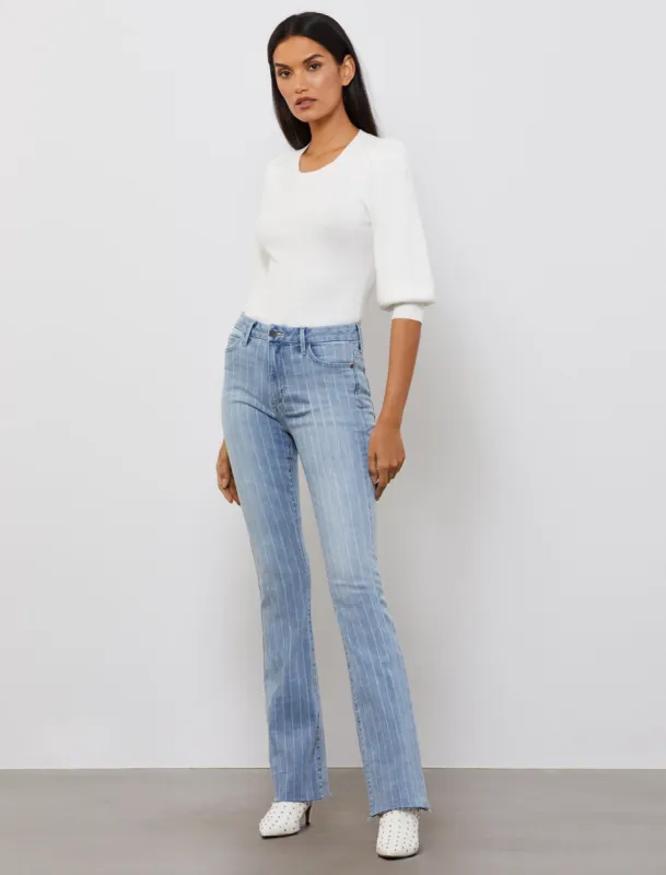 Devon High-Rise Flare Jean sold by BCBGMaxAzria