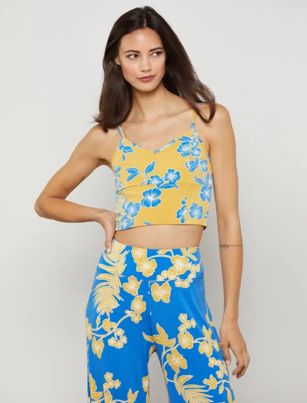 Sleeveless Floral Crop Top sold by BCBGMaxAzria