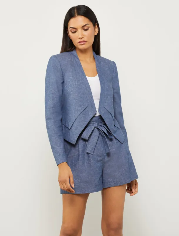 Open-Front Chambray Jacket sold by BCBGMaxAzria