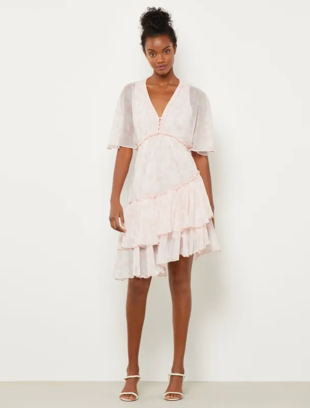 Tiered Ruffle Midi Day Dress sold by BCBGMaxAzria