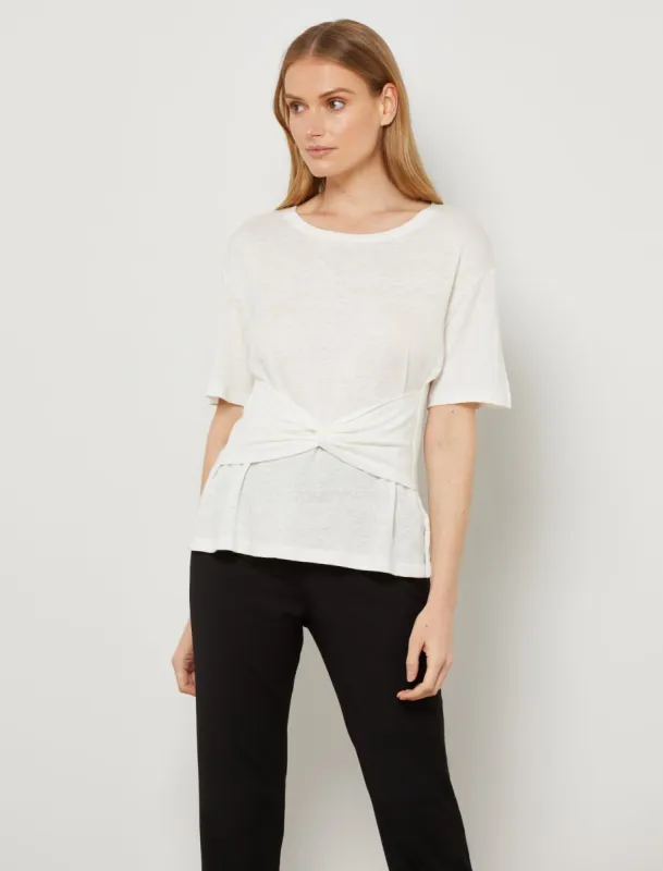 Knotted Belt Tee sold by BCBGMaxAzria