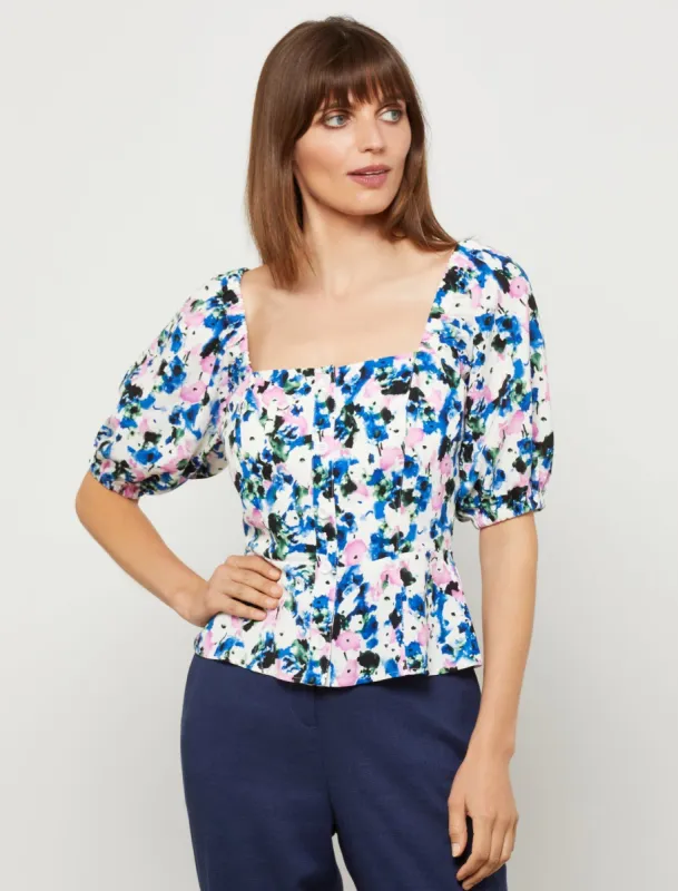 Puff Sleeve Top sold by BCBGMaxAzria