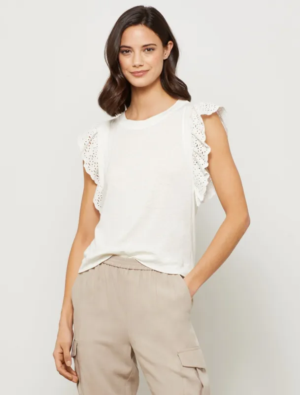 Eyelet Lace Top sold by BCBGMaxAzria